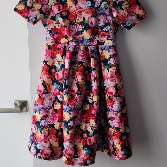ASOS Maternity Floral Flare Scuba Dress - Picture 6 of 7
